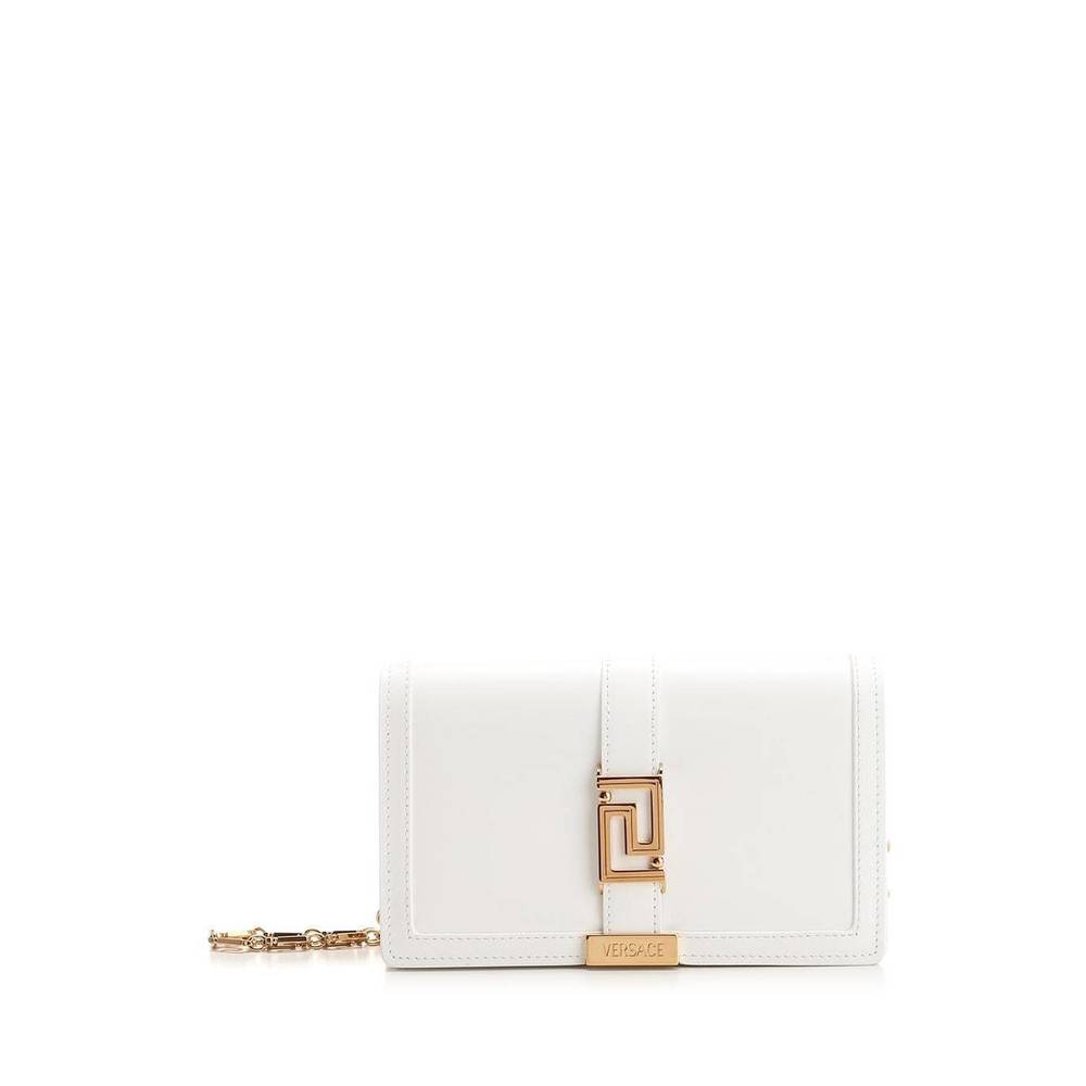 Versace Greca Goddess Mini Bag White Wallet Leather